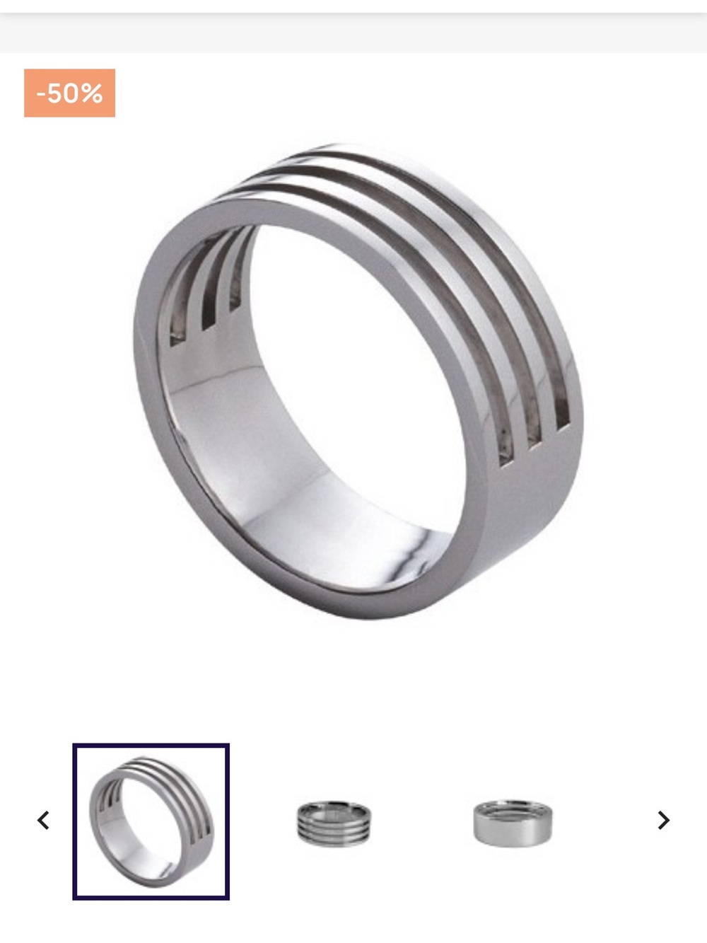 Men's Zoppini Stainless Steel Ring